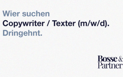 Copywriter / Texter (m/w/d)
