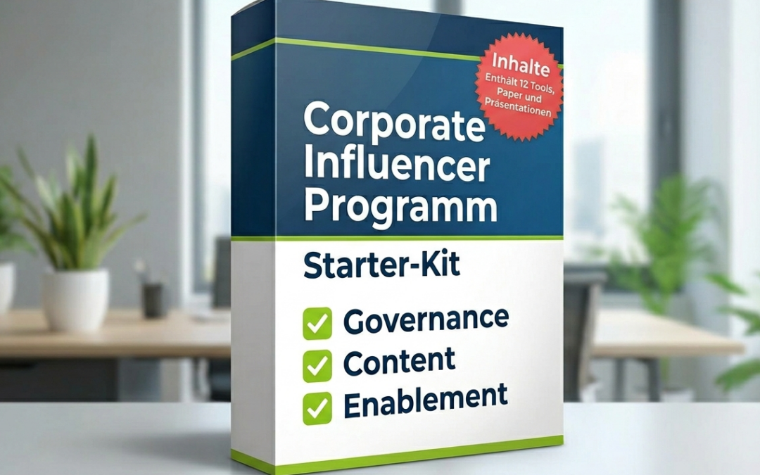 Alle wichtigen Tools, Dokumente und Präsentationen zum Start eines Corporate Influencer Programms